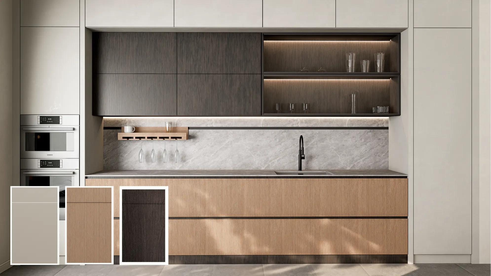 Modern cabinetry style frame 1
