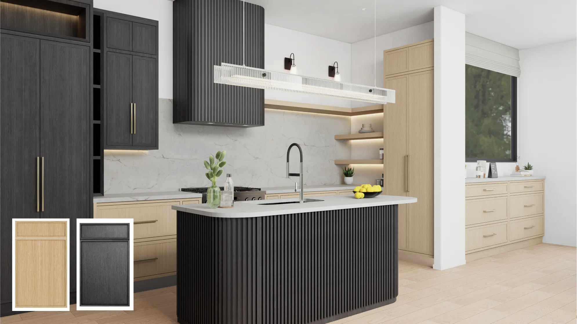 Contemporary cabinetry style frame 1