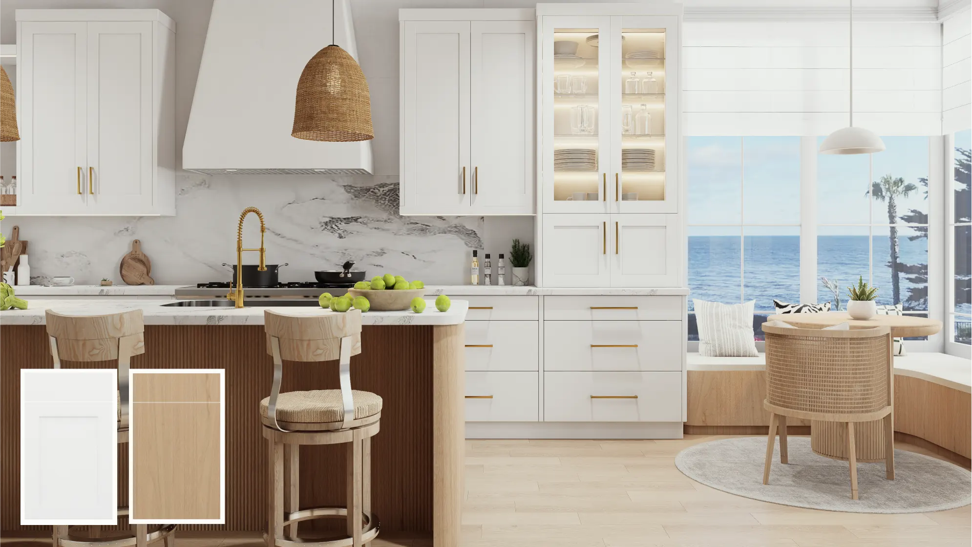 Coastal cabinetry style frame 2